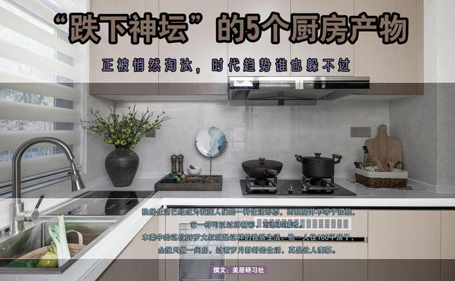 山水人家裝飾：“跌下神壇”的5個(gè)廚房產(chǎn)物，正被悄然淘汰，時(shí)代趨勢(shì)誰也躲不過
