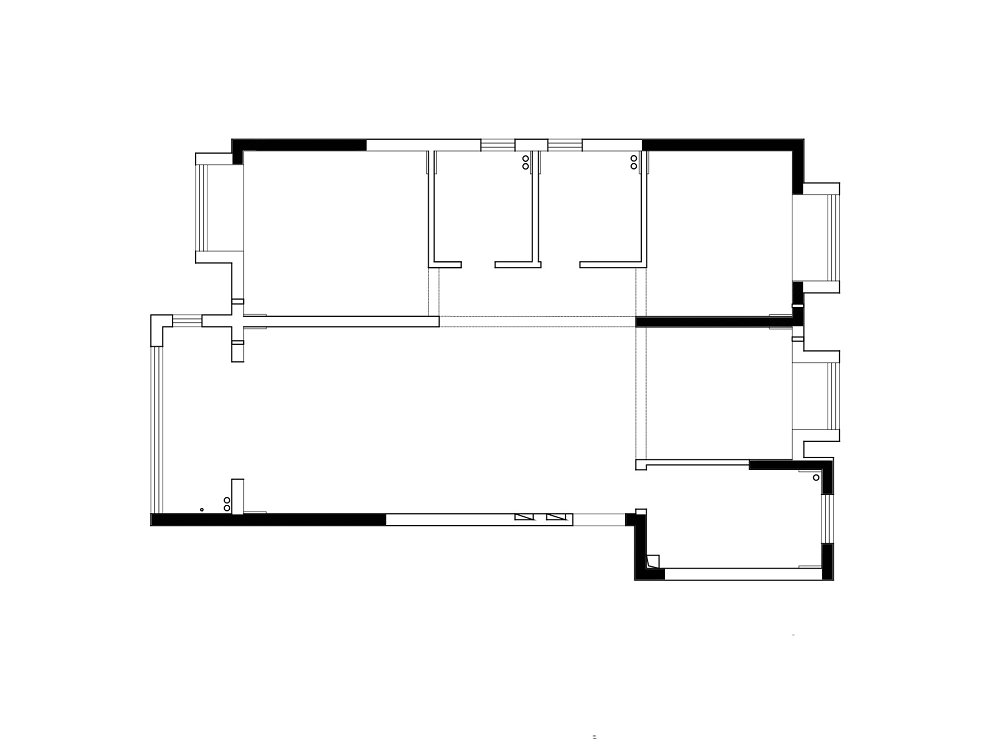 中建鉑公館122平現(xiàn)代風格裝修效果圖